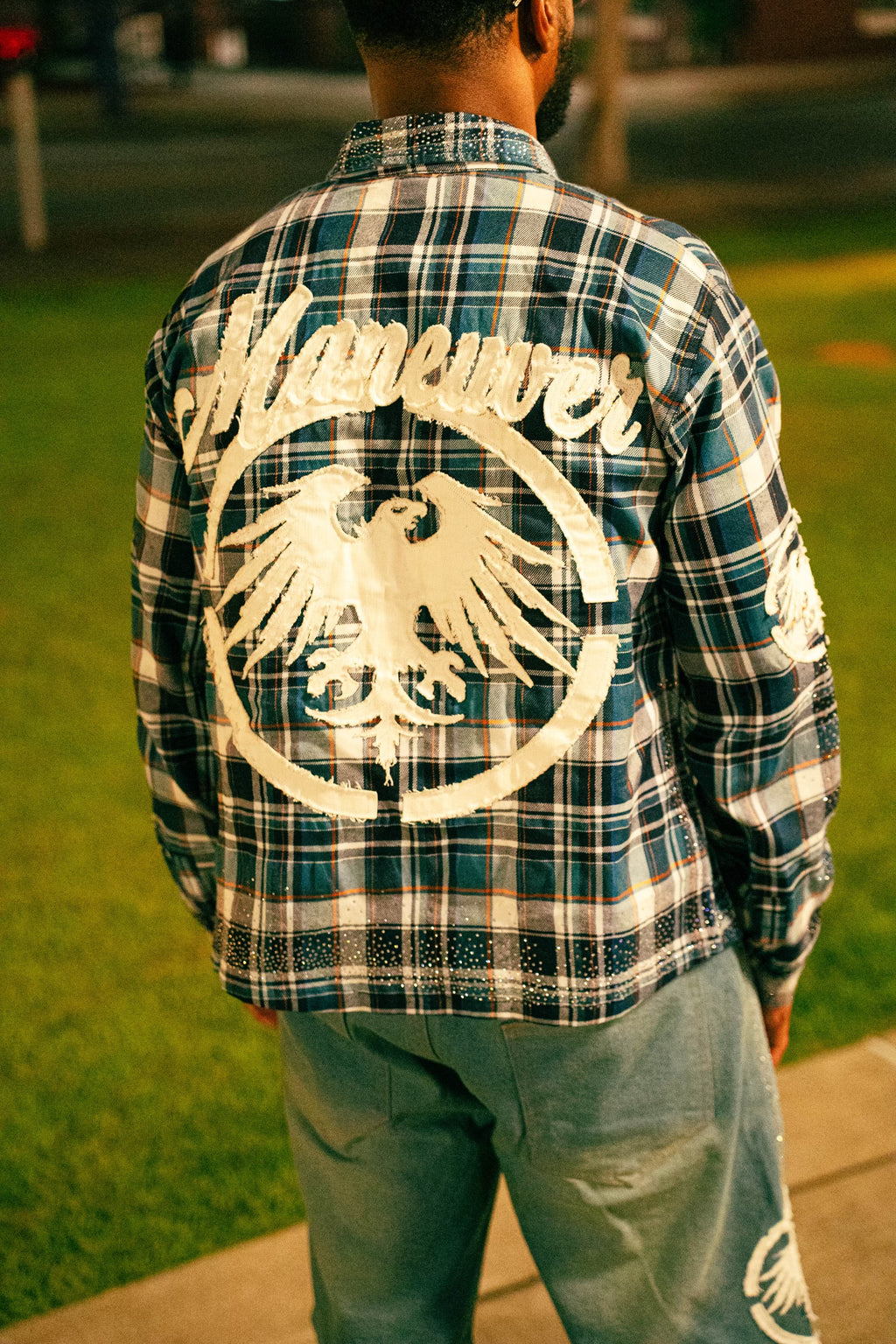 Rhinestone Flannel Shirt