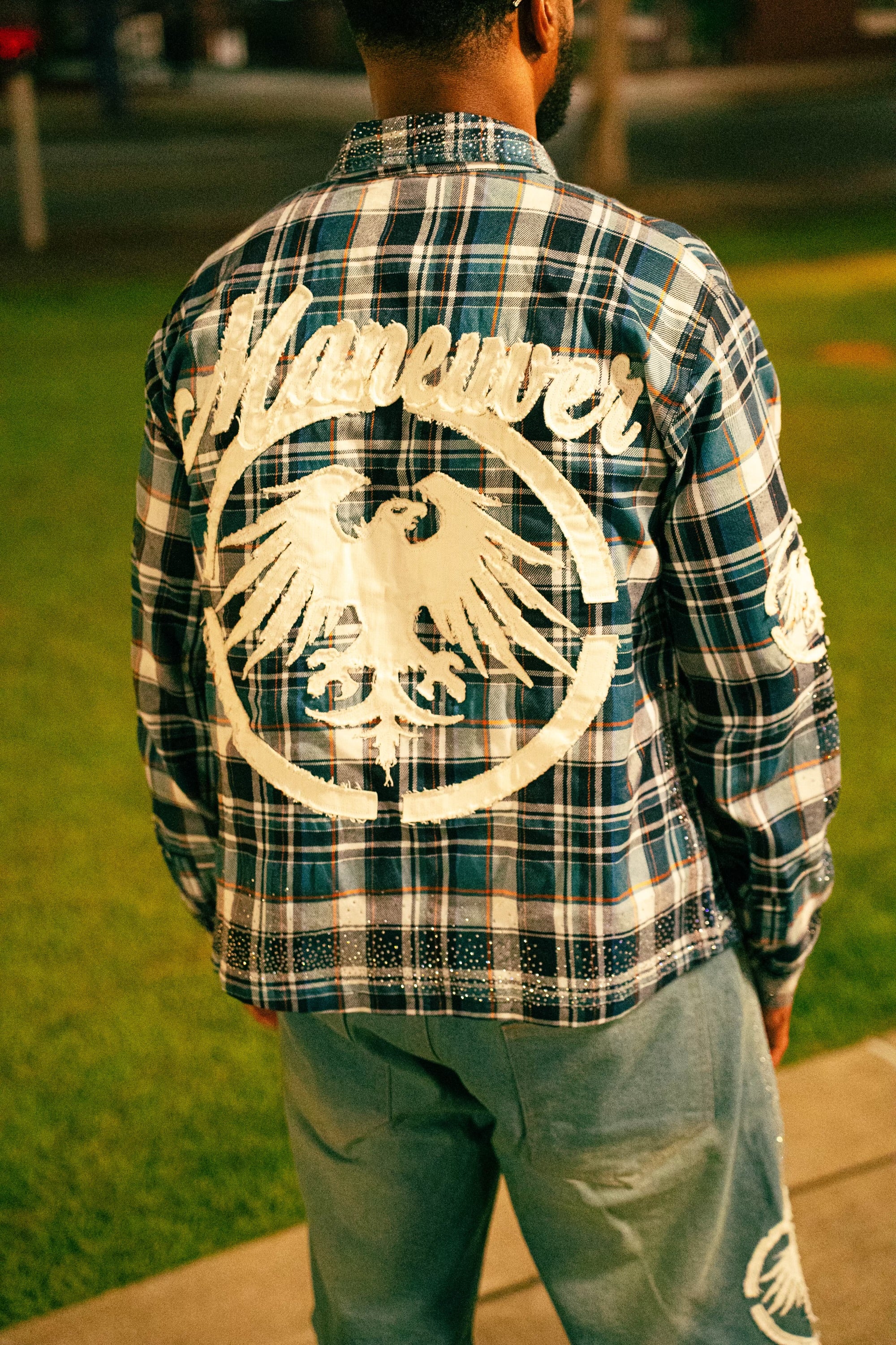 Rhinestone Flannel Shirt